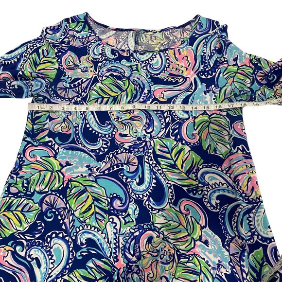 Lilly Pulitzer Edna Swing Dress in Hanging‎ With Fronds Print Size M - Picture 6 of 7
